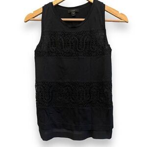 J. Crew Black Sleeveless Blouse